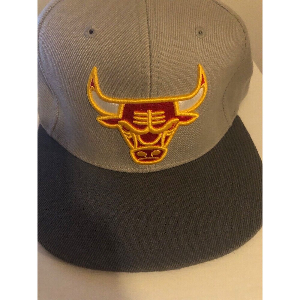 Chicago Bulls Mitchell & Ness Snapback Gray‎ Red Bull Head Logo